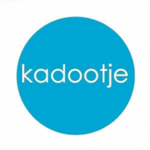 sticker kadootje aqua blauw